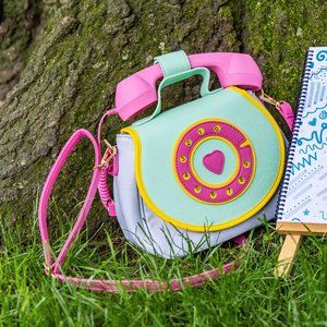Telephone Handbag - Light Pink, Blue, & Teal